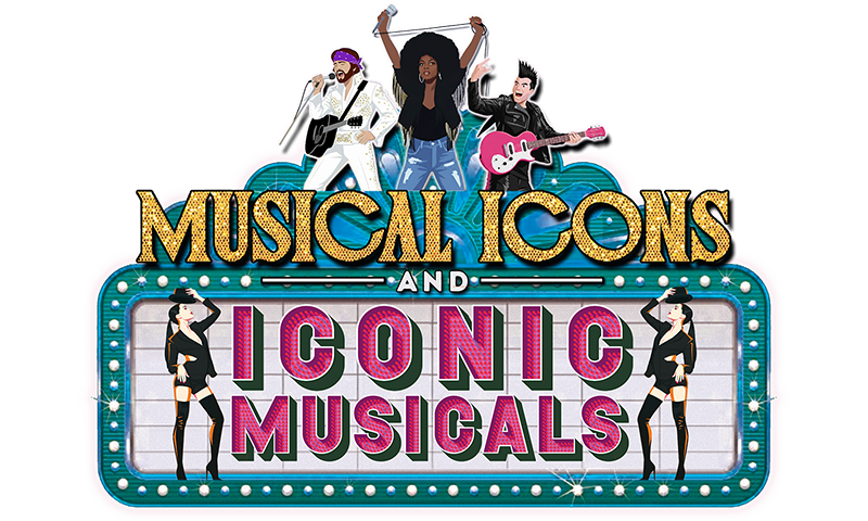 Fantasy Fest Musical Icons and Iconic Musicals Tagline Logo
