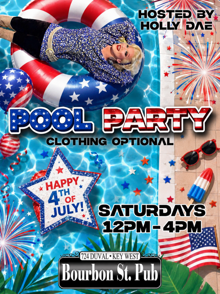 4th of July Pool Party Poster