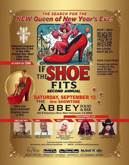 If The Shoe Fits at The Abbey in WeHo Poster