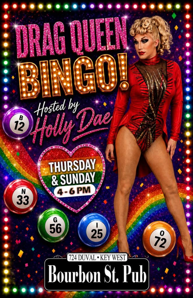 Holly Dae Bingo for Sunday, Tropical Heat Poster