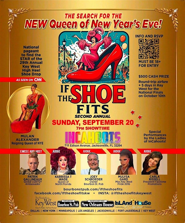 If The Shoe Fits Pageant at InCahoots Jacksonville Poster
